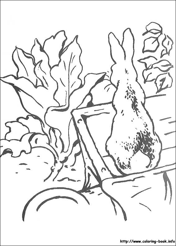 Peter Rabbit coloring picture